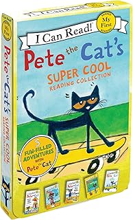 Pete the Cat's Super Cool Reading Collection: A Box of 5 I Can Read Favorites for Beginner Readers