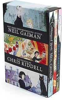 Neil Gaiman/Chris Riddell 3-Book Box Set: Coraline; The Graveyard Book; Fortunately, the Milk