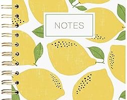 Graphique Tasarımcı not defteri, limon, spiral ciltli, ofisler, okullar, sınıflar ve daha fazlası için yazı günlüğü, 160 çizgili sayfalı sert kapak (15,9 x 21 cm) — %32 İndirim | Amazon TR Fırsatı