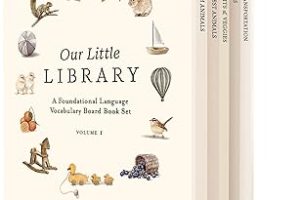 Our Little Library: A Foundational Language Vocabulary Board Book Set for Babies, Including Farm & Forest Animals, Fruits & Veggies, Toys & More: 5 — %24 İndirim | Amazon TR Fırsatı