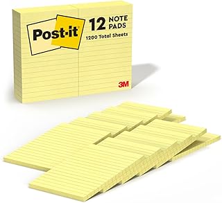 Orijinal Notes, 4 x 6, Lined, Canary Yellow, 12 100-sheet ped/Paket