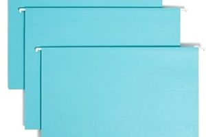 Smead Sekmeli Renkli Askılı Dosya Klasörü, 1/5-Kesim Ayarlanabilir Tab, Mektup Boyutu, Aqua, Kutu başına 25 (64058) — %55 İndirim | Amazon TR Fırsatı