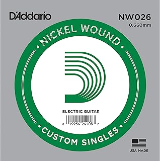 Daddario Nw026 Elektro Ve Akustik Tek Tel, 5Li Paket, (Re), Nicke
