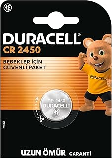 Duracell CR 2450 Lityum Düğme Pil (1’li Paket) 3V, Anahtarlık, Ev Cihazları, Tartı ve Sıcaklık Sensörleri İçin, Bebek Güvenlikli Paketleme — %30 İndirim | Amazon TR Fırsatı