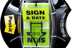 Post-it “Sign and Date” Bayrakları, 200/Masa Kavrama Dispenseri, 1 Dispenser/Paket, 1 “Geniş, Parlak Yeşil (680-HVSD) — %30 İndirim | Amazon TR Fırsatı