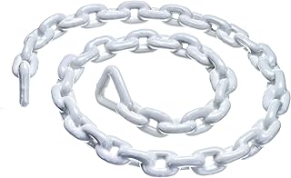 Seachoice Tekne Çapa Zinciri, PVC, Beyaz veya Siyah, Çeşitli Boyutlarda