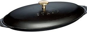 ZWILLING Sur La Table Minis Döküm Balık Servis Tabağı, Kapaklı, Döküm Demir, Siyah, 31 cm — %26 İndirim | Amazon TR Fırsatı