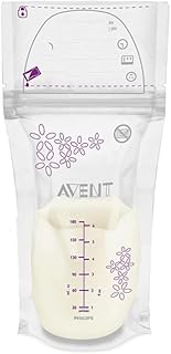 Philips Avent SCF603/25, Anne Sütü Saklama Poşetleri, 25 x 180 ml, Şeffaf