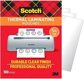 Scotch Thermo Torba 5 mil, 8,9 x 11.4-inç 100-Pack