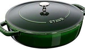 Staub Chistera Yağmur Efektli Kapaklı Döküm Tencere, Basilikum Renkli, 2.8 Litre, 24 cm — %30 İndirim | Amazon TR Fırsatı