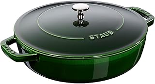 Staub Chistera Yağmur Efektli Kapaklı Döküm Tencere, Basilikum Renkli, 2.8 Litre, 24 cm