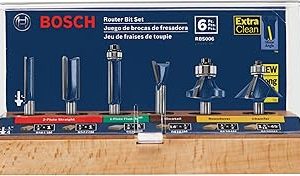 Bosch RBS006 ok ama l freze ucu seti, 1/4 in aft, sert metal donan m, 6 par a — %57 İndirim | Amazon TR Fırsatı