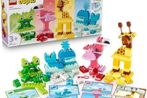 LEGO DUPLO Hayvan Yapma Oyunu Eğitici Oyuncak 10472 – 3 Yaş ve Üzeri Kız ve Erkek Çocuklar için Resimli Kartlar ve 8 Hayvan Figürü İçeren Eğitici Oyuncak Yapım Seti, Çocuklara Hediye Fikri (94 Parça) — %37 İndirim | Amazon TR Fırsatı