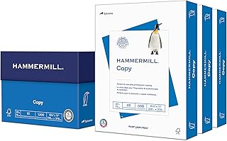 Hammermill Yazıcı Kağıdı, 20 lb Kopya Kağıdı, 8,5 x 11-3 Ream (1.500 Yaprak) - 92 Parlak, ABD'de Üretilmiştir, 500 Adet (3'lü paket)