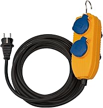 Brennenstuhl Şantiye Kablosu IP54 Powerblock ile (4 kat uzatma, dış mekan için 5 m kablo)