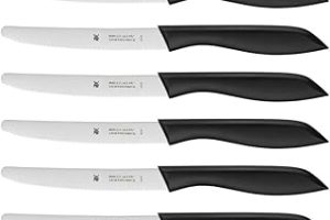 WMF Classic Line 6 Parça Kahvaltı Bıçağı Seti, 23 cm, Tırtıklı Ekmek ve Sandviç Bıçağı, Özel Bıçak Çeliği, Plastik Sap, Siyah — %44 İndirim | Amazon TR Fırsatı