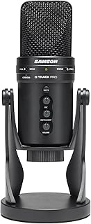 Samson G-Track Pro - Profesyonel USB Mikrofon, Ses Arayüzlü - Siyah