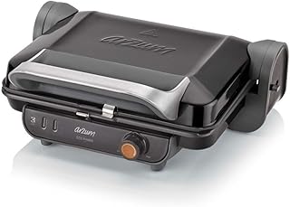 Arzum AR2005 Izgara Ve Tost Makinesi, Paslanmaz Çelik, 1800 Watt, Siyah