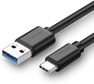 UGREEN 3.0 A USB-A & USB-C, Data ve Şarj Kablosu,1 Metre, Siyah, ACBUGN20882
