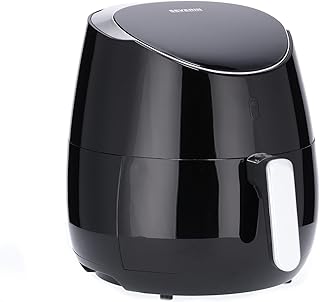 SEREVIN FR 2445 XXL sıcak hava fritözü (2.000 W, 5 l kapasite, 1.500 g kızartma miktarı) paslanmaz çelik/siyah