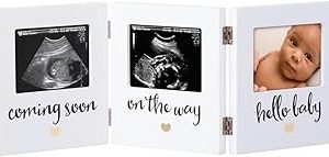 Pearhead Triple Sonogram Hatıra Fotoğraf Çerçevesi, Bebek Hatıra Resim Çerçevesi, Cinsiyetsiz Bebek Kreş Dekoru, Anneler Günü Aksesuarı, Beyaz — %36 İndirim | Amazon TR Fırsatı