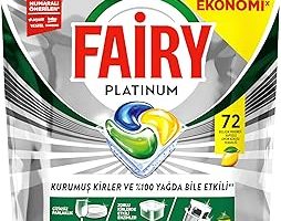 Fairy Platinum Bulaşık Makinesi Deterjanı Kapsülü/Tableti 72 Yıkama Limon Kokulu — %21 İndirim | Amazon TR Fırsatı
