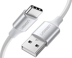 Ugreen Örgülü USB Type-C Şarj ve Data Kablosu, Beyaz, 2 Metre — %24 İndirim | Amazon TR Fırsatı