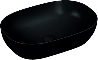 VitrA Outline 5995B483-0016 Oval Lavabo, 60 cm, Mat Siyah