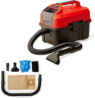 Einhell Akülü Islak/Kuru Süpürge TE-VC 18/10 Li-Solo Power X-Change (10 L tank, 2 m hortum, dar aralık/fırça başlığı, döşeme/genel başlık dahil, akü dahil değildir) - 2347160