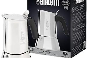 Bialetti – Venus: 10 Cups Ocak Üstü Espresso Pişirici – 460ml – Gümüş Renk – Paslanmaz Çelik Gövde – Patentli Güvenlik Valfi – Tüm Ocak Türleri İçin Uygundur (İndüksiyon Dahil) — %25 İndirim | Amazon TR Fırsatı