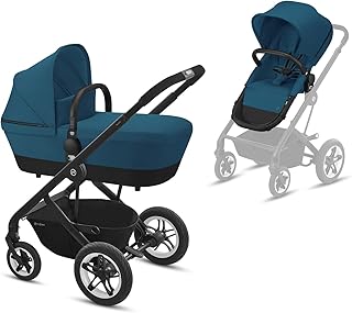 Talos S 2in1 (black-river blue) (konforlu bebek arabası)