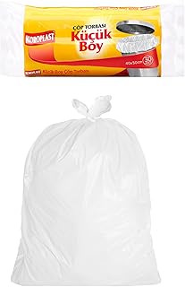 Koroplast Küçük Boy Çöp Poşeti 30'lu 40x50 cm, Sızdırmaz ve Yırtılmaz, Ekonomik Küçük Boy Çöp Torbası, Geri Dönüştürülebilir Atık Torbası, Doğa Dostu, Sürdürülebilir, Güçlü ve Dayanıklı Çöp Poşeti