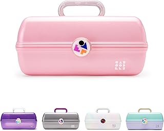 Caboodles Twilight Disco - On-the-go Girl Costmetic Organizer Makyaj ve Aksesuar Taşıma Çantası, Pembe Işıltılı