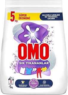 Omo Sık Yıkananlar Beyazlar ve Renkliler Toz Deterjanı 5 kg