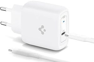 Spigen 45W USB-C Hızlı Şarj Aleti + Örgü Şarj Kablo Samsung PPS 2.0 / Isı Düşürücü GaN Akım Korumalı PD 3.0 Protokol Güç Adaptörü Super Hızlı Şarj iPhone & Android & iPad & MacBook Type-C – ACH02589 — %29 İndirim | Amazon TR Fırsatı