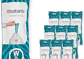 Brabantia PerfectFit çöp torbası, çoklu paket (kod W/5 l) ekstra güçlü çöp torbaları, çekme bantlı, 10 rulo (200 çöp torbası) — %33 İndirim | Amazon TR Fırsatı