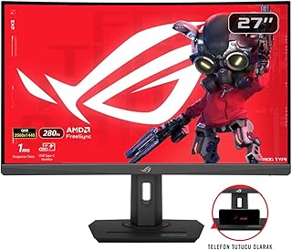 ASUS ROG STRIX XG27WCMS 27 Fast VA 1920x1080 1ms 280Hz 400cd DP HDMI USB VESA 3YIL Aşırı Düşük Hareket Bulanıklığı Senkronizasyonu, USB Type-C, FreeSync Premium