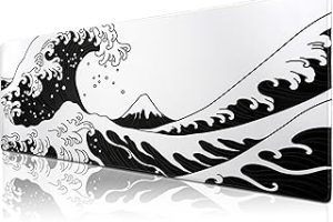 Klasse Pro – 10 Farklı Model Dikişli Kenar 90×40 cm Oyuncu Gaming Mouse Pad (Oki Nami Ura, 90×40 cm) — %33 İndirim | Amazon TR Fırsatı