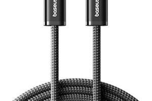 Baseus Dynamic 4 Series 100W PD Hızlı Şarj Kablosu, Type-C to Type-C Örgülü Kablo 1 Metre, iPhone 17/16/15 Pro Max, MacBook, iPad, Android, Galaxy Uyumlu 480Mbps Veri Aktarımı – Siyah — %24 İndirim | Amazon TR Fırsatı