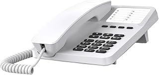 Gigaset DESK 400 - Elastik kablolu kablolu telefon - 10 kısa seçim girişi için yer - seçim tekrarlama - işitme cihazı uyumlu - MFV veya darbe seçimi ayarlanabilir, beyaz