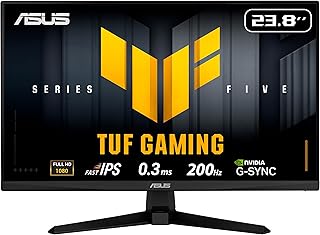 ASUS TUF GAMING VG249Q5A 23.8 FAST IPS 1920x1080 0.3ms 200Hz 300cd DP HDMI Hoparlör VESA 3YIL FLICKER-FREE,ÇERÇEVESİZ,DÜŞÜK MAVİ IŞIK MONİTÖR