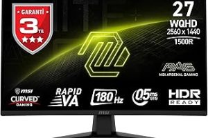 MSI 27″ MAG 274CQF, Gaming Monitör, WQHD, Curve 1500R RAPID VA, 180HZ, 0.5ms (GTG), Adaptive-Sync, Siyah — %21 İndirim | Amazon TR Fırsatı