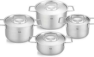 Fissler Pure Collection 8 Parça Metal Kapak Çelik Tencere Seti — %22 İndirim | Amazon TR Fırsatı