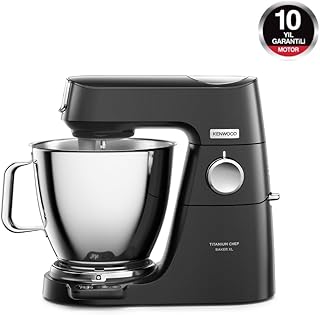 Kenwood Titanium Chef Baker XL 1200W Çift Hazneli Mutfak Şefi Siyah KVL85.004BK