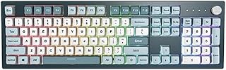 Montech MKey Mekanik Oyuncu Klavyesi: özelleştirilebilir RGB-LED, Premium MDA-PBT tuş kapağı, Hot-Swappable, Gateron G Red Pro 2.0 yağlanmış şalter, Osaka Castle teması, özgürlük Ingilizce Layout
