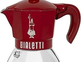 Bialetti – Moka Exclusive İndüksiyon: 2 Cups Ocak Üstü Espresso Pişirici – 100ml – Kırmızı Renk – Alt Hazne: Dış Paslanmaz Çelik İç Alüminyum – İndüksiyon Ocak Türleri İçin Uygundur — %30 İndirim | Amazon TR Fırsatı