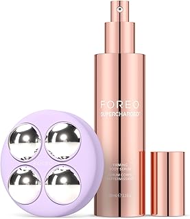 FOREO BEAR 2 body Gelişmiş Mikro Akımlı Vücut Masaj Aleti + İletken SUPERCHARGED Sıkılaştırıcı Vücut Serumu - Selülit Masajı ve Lenfatik Drenaj - Sıkı, Kontur ve Pürüzsüz - Vücut Masajı