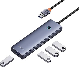 OS-Baseus UltraJoy Series 4-Port HUB Space Grey(USBA to USB3.0 * 4)