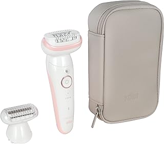Braun Silk-épil 9, hepsi bir arada set: Epilatör, tıraş makinesi, düzeltici/kadın tüy alıcı, ipeksi pürüzsüz ciltler için, Almanya'da üretilmiştir, 9-030, beyaz/flamingorosa