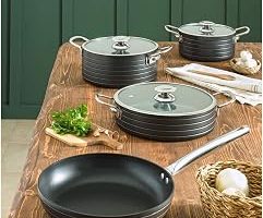 Pierre Cardin Granit Diamond Graniks Tencere Seti Siyah 7 Parça — %50 İndirim | Amazon TR Fırsatı